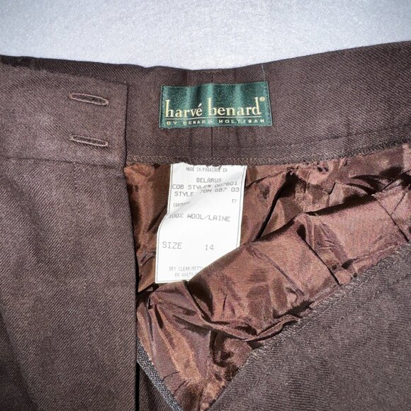 Harvé Benard 14 Brown Dress Pants NWT - Picture 4 of 4
